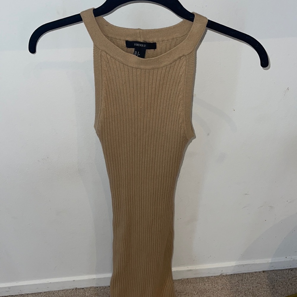 High neck sweater dress